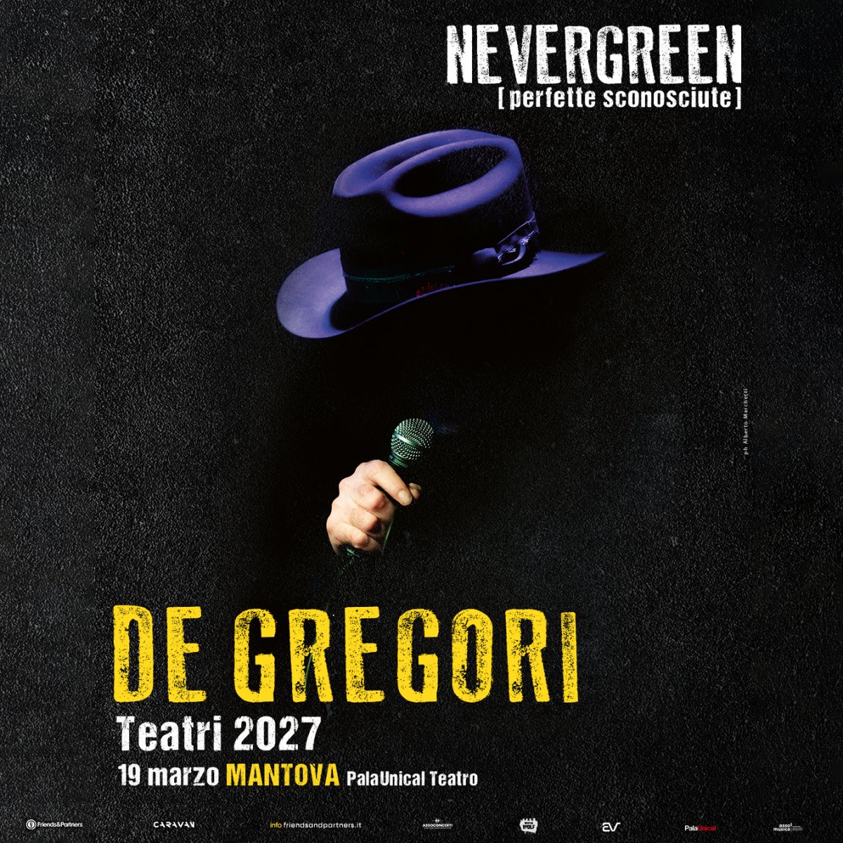 Francesco De Gregori - NEVERGREEN - PERFETTE SCONOSCIUTE - TEATRI 2027